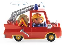 Djeco camión de bomberos juguete Little fire truck para niños-3