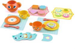 Djeco juguete de cocina Chats gourmands - set de madera FSC 100%