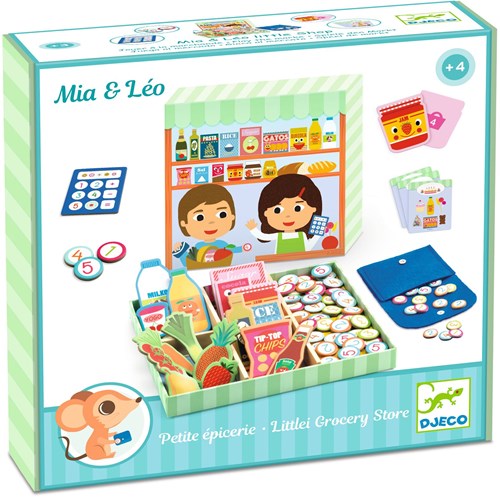 Djeco juguete de cocina Mia & Léo little shop - set tienda de juego-3
