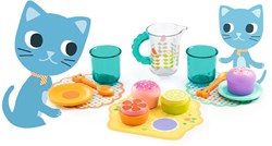 Djeco set de té de juguete de madera merienda gato FSC juego infantil