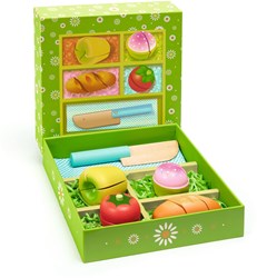 Djeco set de picnic de madera juguete - FSC 100% - juego de rol educativo