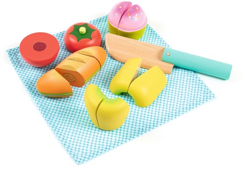 Djeco set de picnic de madera juguete - FSC 100% - juego de rol educativo-2