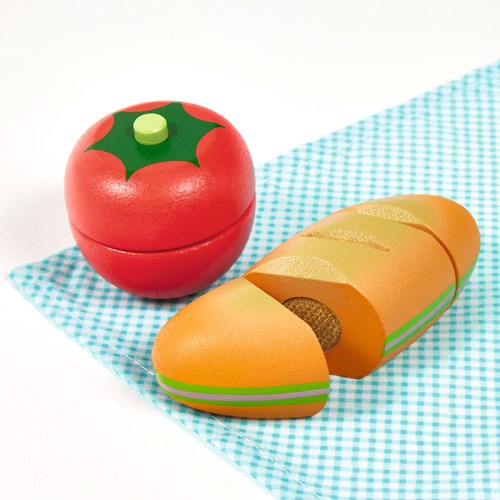 Djeco set de picnic de madera juguete - FSC 100% - juego de rol educativo-3