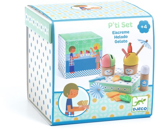 Djeco set de helados de juguete - juguete de imitación de madera FSC 100%-3