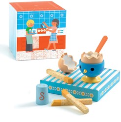 Djeco juguetes - Set de madera huevo pasado por agua para niños