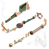 Djeco circuito de canicas de madera Zig & Go - Big Boum Wall 48 piezas FSC