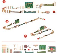 Djeco circuito de canicas de madera Zig & Go - Big Boum Wall 48 piezas FSC-2