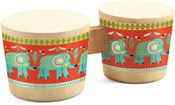 Djeco Bongo animambo - Instrumento musical de madera FSC 100% para niños