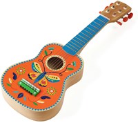 Djeco guitarra juguete 6 cuerdas metálicas pequeña FSC 100% música