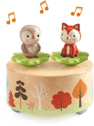 Djeco juguete musical de madera Melody of the woods animales del bosque