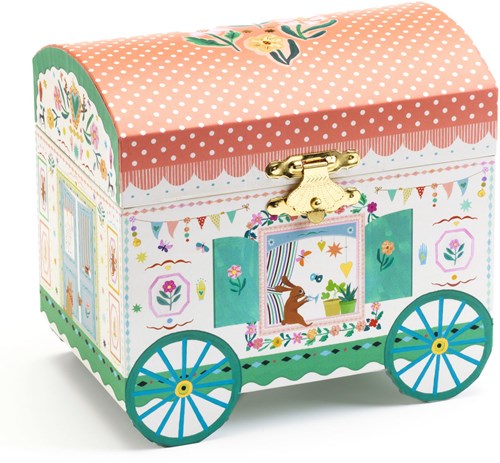Djeco caravana de juguete de madera - Roulotte enchantée FSC MIX-2
