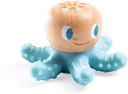 Djeco juguete para bebé mordedor BabySquidi - madera FSC y silicona