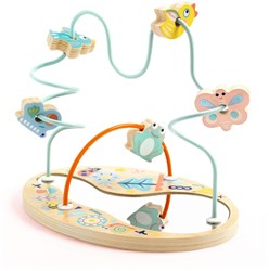 Djeco juguete para bebés laberinto de cuentas Baby Loopi FSC 100% sostenible