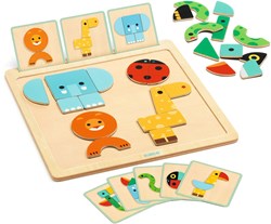 Djeco juguete magnético de madera para bebés GeoBasic - FSC 100% educativo