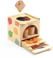 Djeco BoxBasic - caja de juguetes de madera FSC 100% sostenible-2