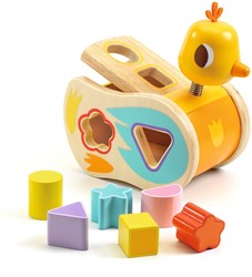 Djeco caja de formas de madera Boitatou - juguete educativo para bebés
