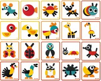 Djeco set de construcción animales Ze Geoanimo - juguete de madera FSC
