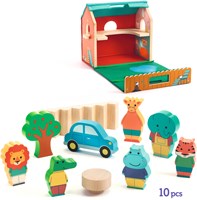 Djeco juguete para bebés SoftiHouse casita suave y colorida-3