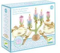 Djeco juguete cocina vajilla princesas rosa oro juguete madera-2