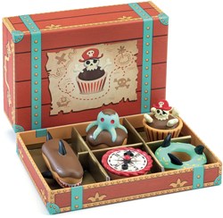Djeco juguete de cocina set pasteles pirata para niños