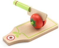 Djeco juguete de cocina set de cortar frutas y verduras madera FSC 100%-3