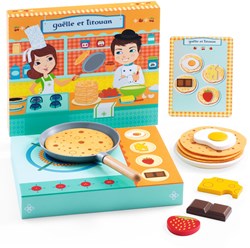 Djeco juguete de cocina set de panqueques Gaëlle & Titouan madera FSC