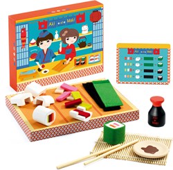 Djeco juguete de cocina Aki & Maki - set de sushi de madera FSC 100%