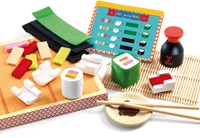 Djeco juguete de cocina Aki & Maki - set de sushi de madera FSC 100%-2