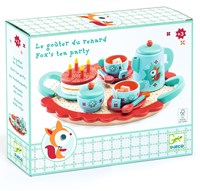 Djeco juguete de cocina Fox's party juego de té de madera FSC 100%-3