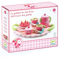 Djeco juego de té de madera Lili Rose - FSC 100% - cocina de cumpleaños-3