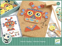 Djeco juego de martillo Robots tap tap - juguete de madera FSC-3