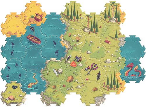 Djeco puzzle gigante - batalla - 30 piezas FSC MIX