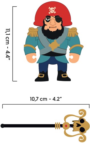 Djeco figura pirata juguete Arty Toys Ze Piratous - fantasía-2