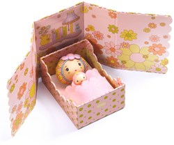 Djeco tinyly Rose tinyroom - dormitorio en miniatura juguete