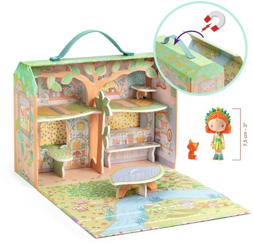 Djeco casa de muñecas de madera Maison des bois Sylvia & fox - FSC MIX-2