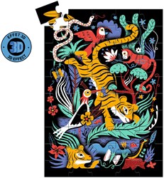 Djeco puzzle The Tiger Leap 3D cartón FSC rompecabezas infantil