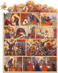 Djeco puzzle - rompecabezas infantil Le Roi Arthur aventura caballero