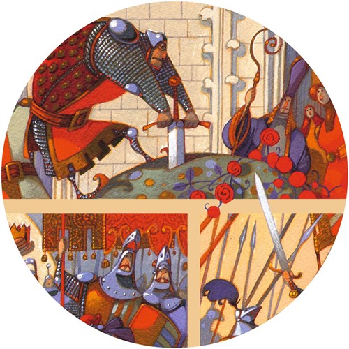 Djeco puzzle - rompecabezas infantil Le Roi Arthur aventura caballero-3
