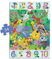 Djeco puzzle gigante Jungle - juguete educativo cartón FSC-2