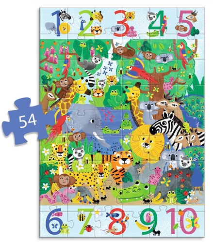 Djeco puzzle gigante Jungle - juguete educativo cartón FSC-2
