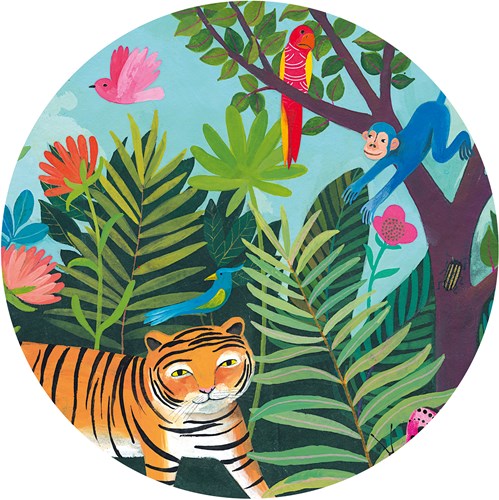 Djeco puzzle tigre - puzzle silueta animales 24 piezas puzzle infantil-3
