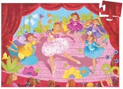 Djeco puzzle bailarina flor - 36 piezas cartón FSC puzzle infantil
