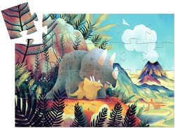 Djeco puzzle silueta Teo el dino - 24 piezas - cartón FSC