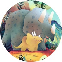 Djeco puzzle silueta Teo el dino - 24 piezas - cartón FSC-3
