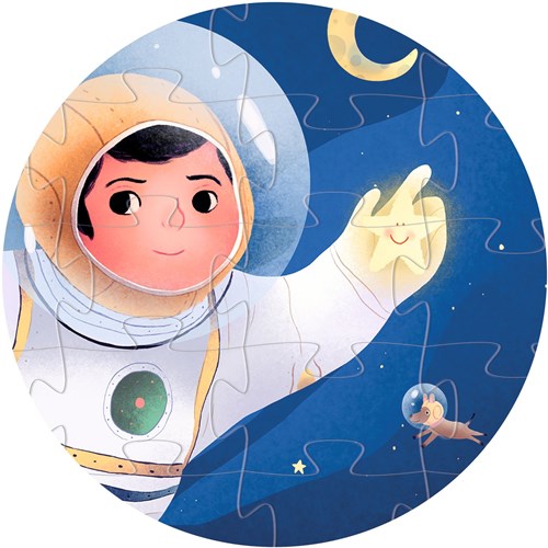 Djeco puzzle astronauta luna 36 piezas cartón FSC puzzle infantil-3