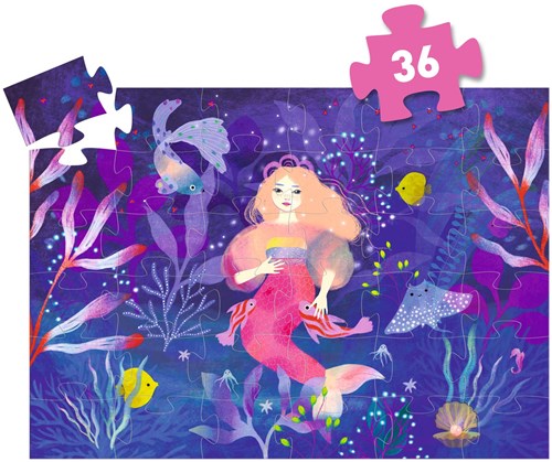 Djeco puzzle sirena Ella - rompecabezas infantil 36 piezas-2