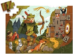 Djeco puzzle Robin Hood - puzzle infantil 36 piezas