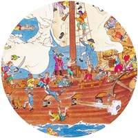 Djeco puzzle Pirates - 100 piezas cartón FSC observación-3
