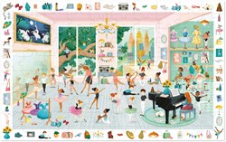 Djeco puzzle - 100 piezas - escuela de danza para niños