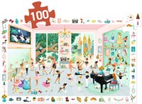 Djeco puzzle - 100 piezas - escuela de danza para niños-2